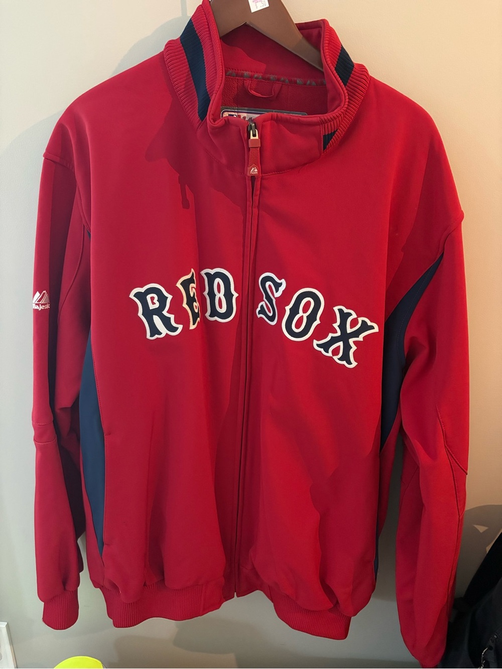 Majestic Red and Navy Boston Red Sox Kids Full-Zip Jacket